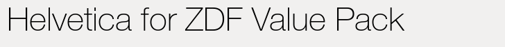 Helvetica for ZDF Value Pack